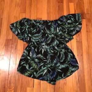 Off-the-shoulder Romper